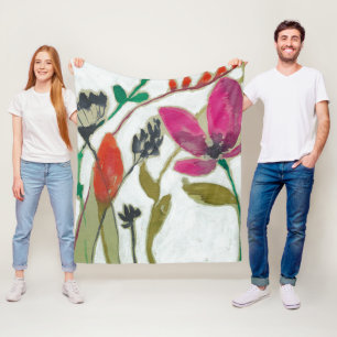 Couverture Polaire Fleurs vives