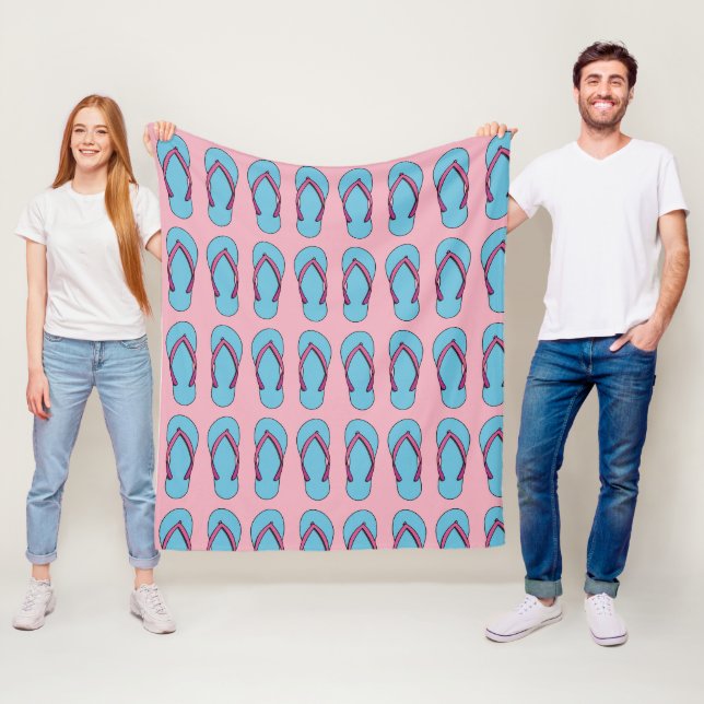 Couverture Polaire Flip Flops de plage (En situation)