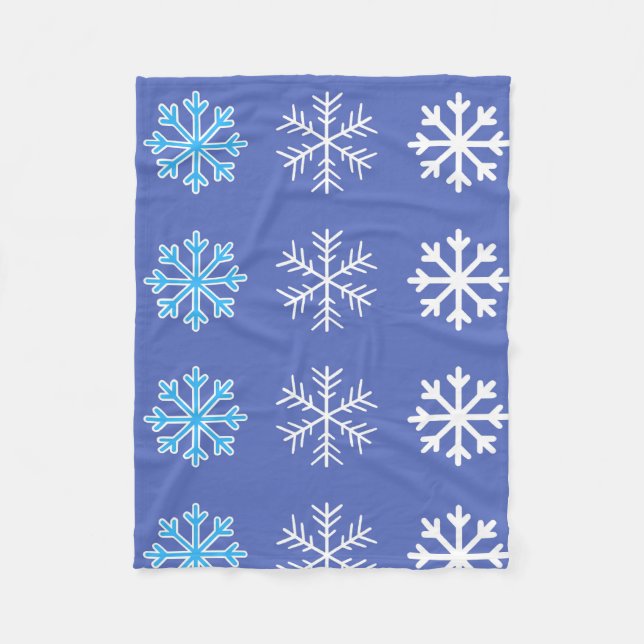 Couverture Polaire Flocon de neige (Devant)