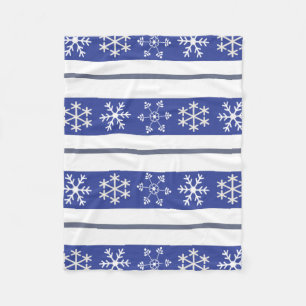 Couverture Polaire Flocon de neige bleu et blanc Jeter #HolidayZ