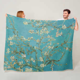 Couverture Polaire Floraison d'amandier, Peinture à l'huile, Vincent