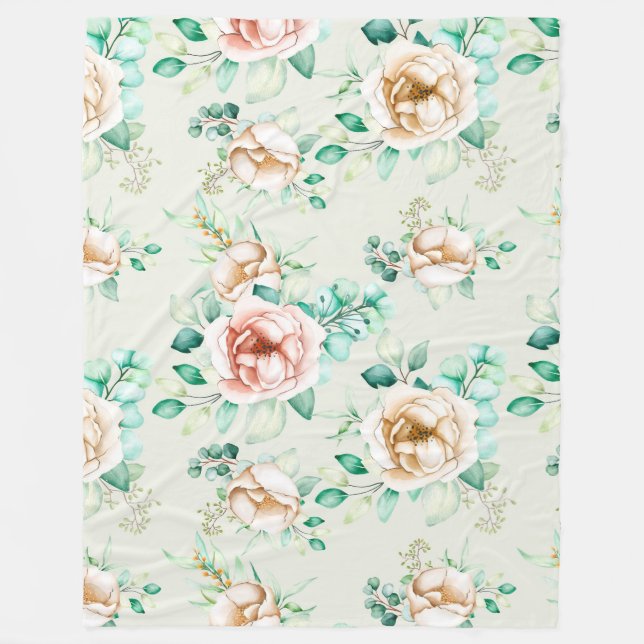 Couverture Polaire Floral (Devant)