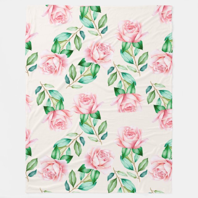 Couverture Polaire Floral (Devant)