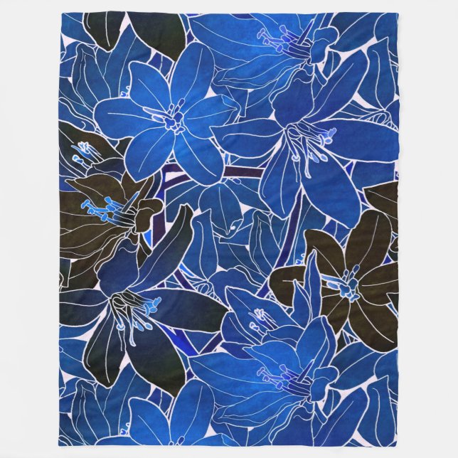Couverture Polaire Floral (Devant)