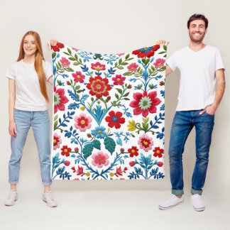 Couverture Polaire Floral