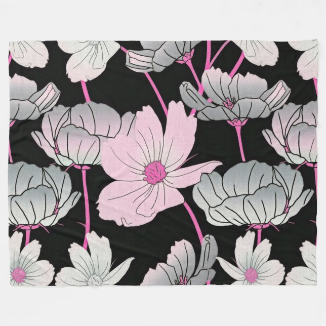 Couverture Polaire Floral (Devant (Horizontal))