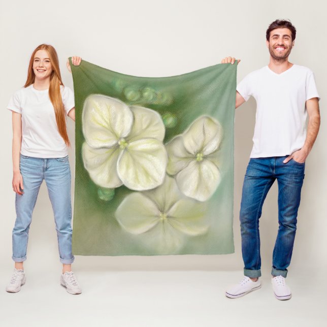 Couverture Polaire Floral (En situation)