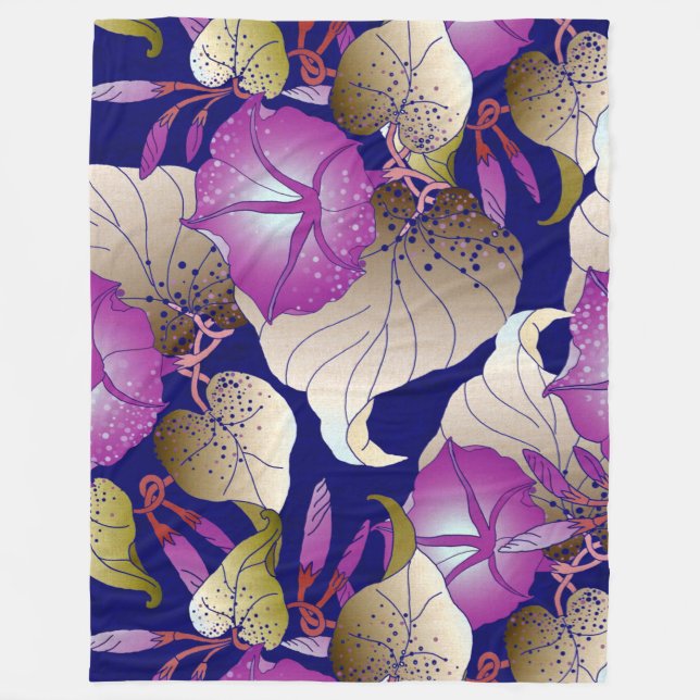 Couverture Polaire Floral (Devant)