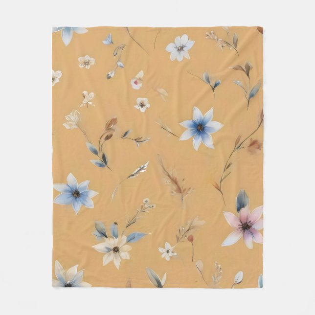 Couverture Polaire Floral (Devant)