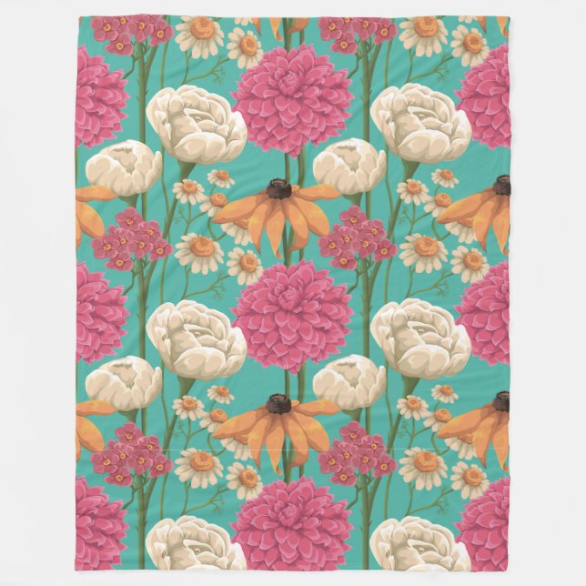 Couverture Polaire Floral (Devant)
