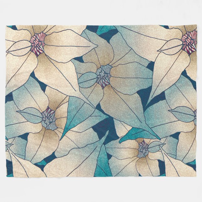 Couverture Polaire Floral (Devant (Horizontal))