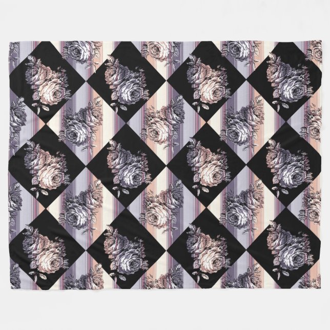 Couverture Polaire Floral (Devant (Horizontal))