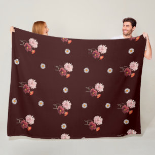 Couverture Polaire Floral Daisy Motif
