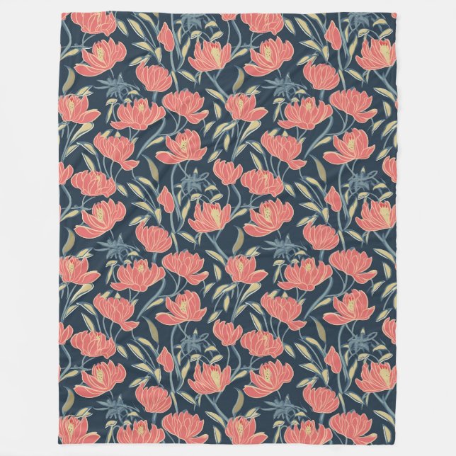 Couverture Polaire Floral de Coral Breeze (Devant)