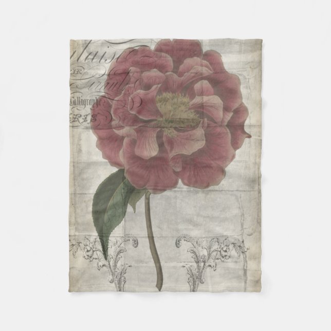 Couverture Polaire Floral français III (Devant)