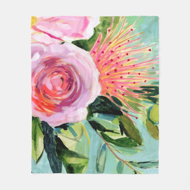 Couverture Polaire Floral I (Devant)