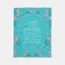 Floral Turquoise et rose Jane Austen Fierté et pré