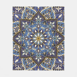 Couverture Polaire Flore orientale : Tapis Vintage