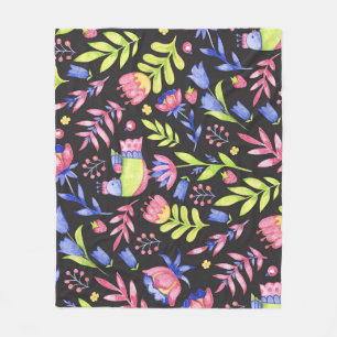 Couverture Polaire Flore printanière : Motif imperméable