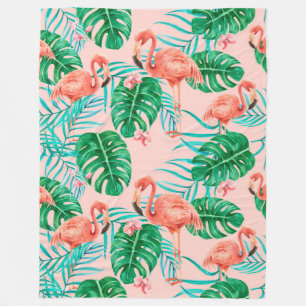 Couverture Polaire Flore tropicale
