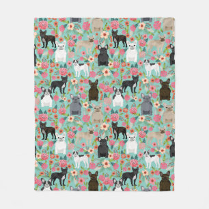 Couverture Polaire Flores de Bulldog en France