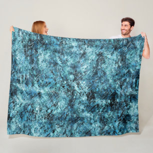 Couverture Polaire Floresta azul sob nevasca ou vidro trincado
