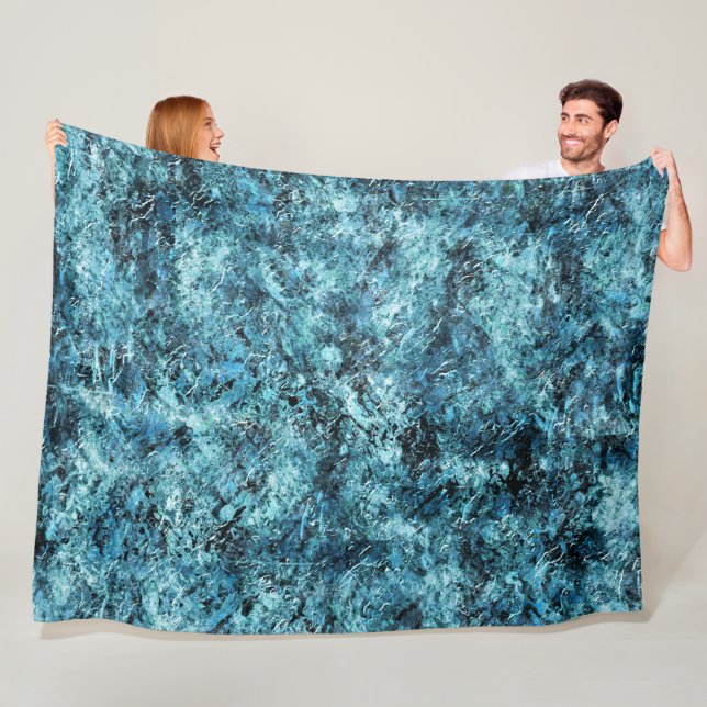 Couverture Polaire Floresta azul sob nevasca ou vidro trincado (En situation)