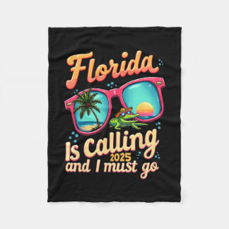 Couverture Polaire Florida Is Calling And I Must Go Summer Vibes Flor