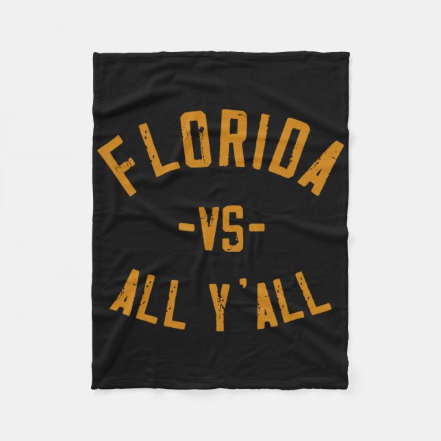 Couverture Polaire Floride Vs All Y'all Fl Sunshine State Souvenir Lo (Devant)
