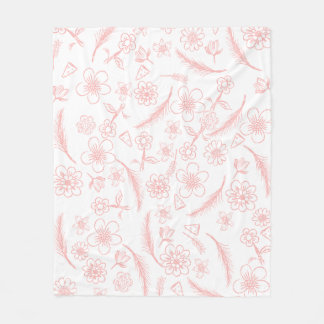Couverture Polaire flower