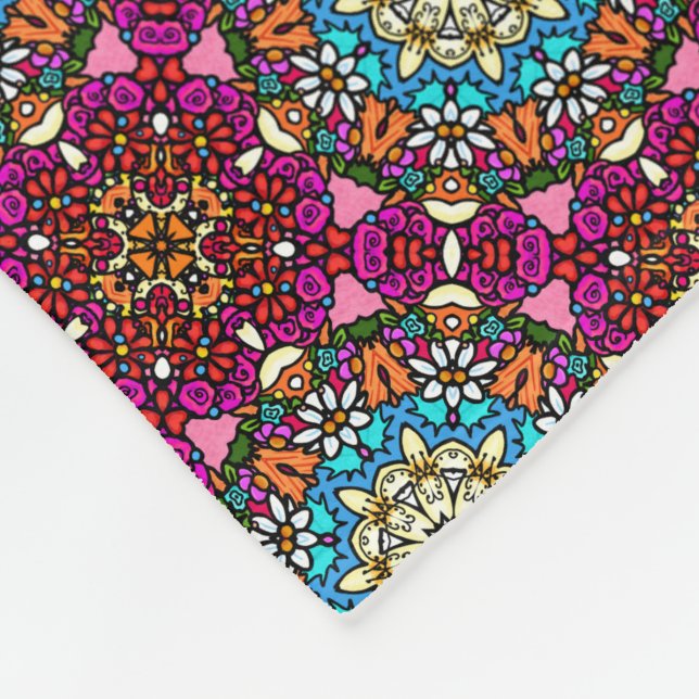 Couverture Polaire Flower Power V Garden Groovy (Coin)