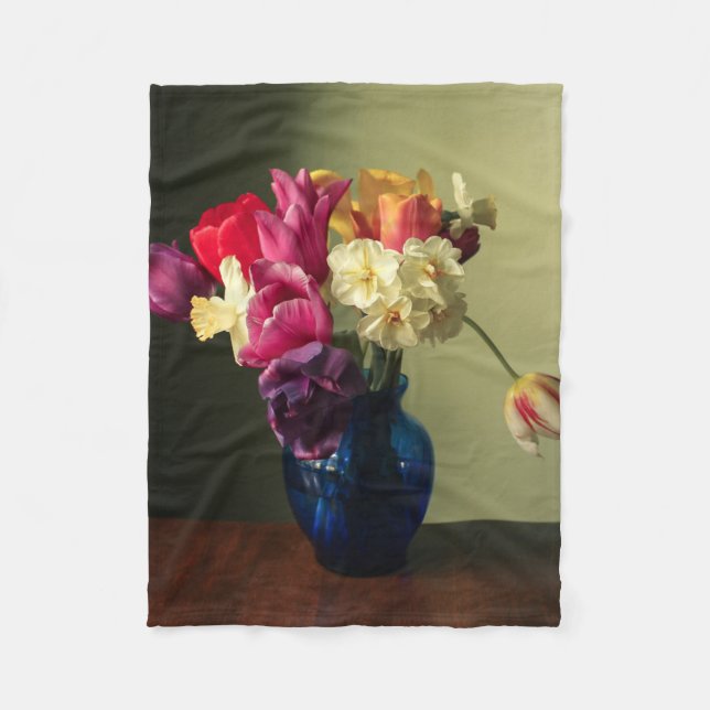 Couverture Polaire Flowers | Spring Flower Bouquet (Devant)