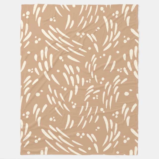 Couverture Polaire Flux dans Tan et Crème (Devant)