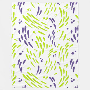 Couverture Polaire Flux de chaux vert et pourpre