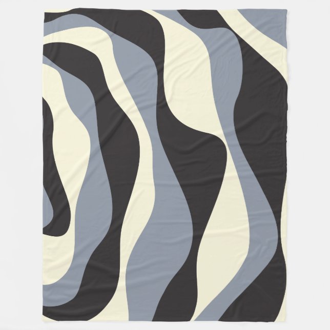 Couverture Polaire Flux et reflux 4 en noir, gris et crème  (Devant)