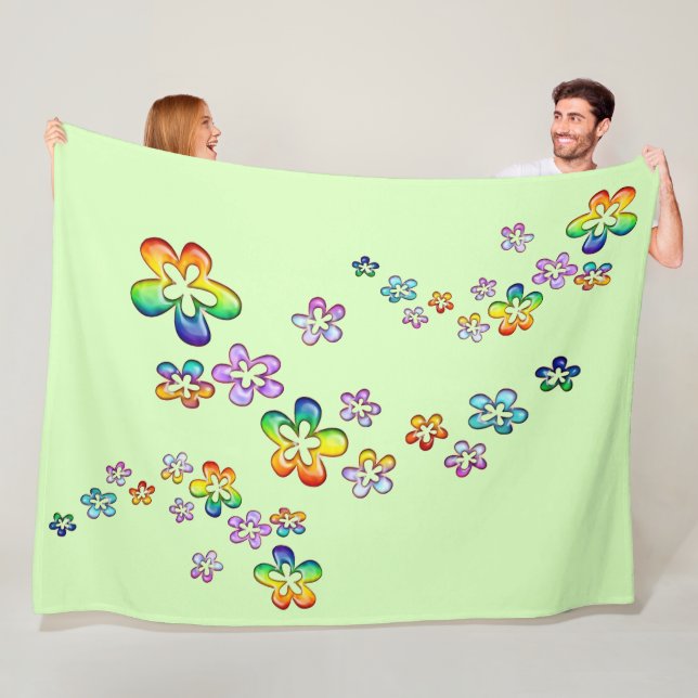Couverture Polaire Flux flottants d'alimentation de fleurs 1a (En situation)