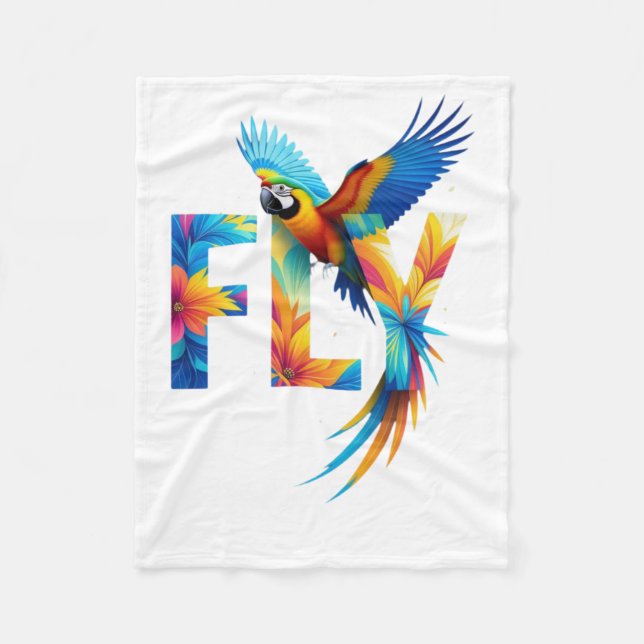 Couverture Polaire Fly Parrot Bliss Blankets  (Devant)