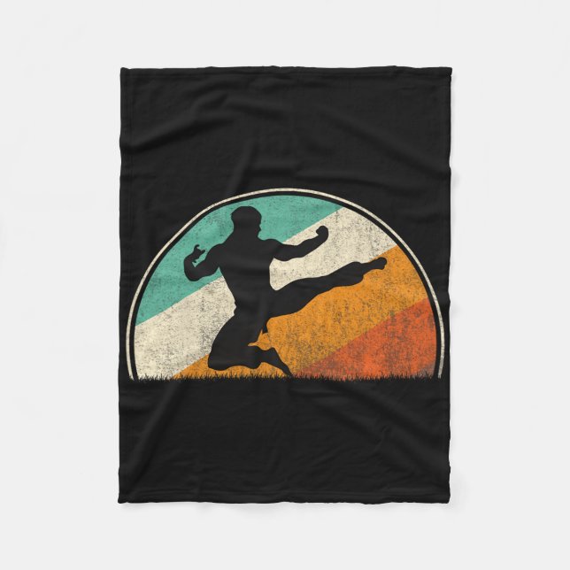 Couverture Polaire Flying Kick Silhouette  (Devant)