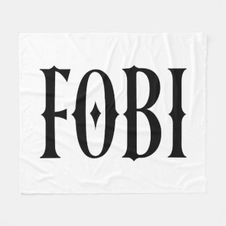Couverture Polaire FOBI Peur d'être inclus Humour foncé gothique