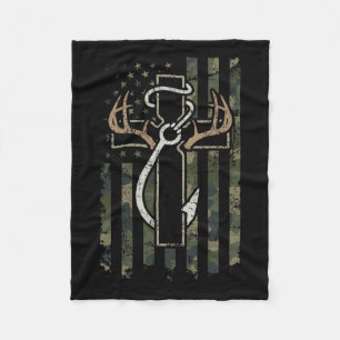 Couverture Polaire Foi de la chasse - Christian Hunter pêcheur