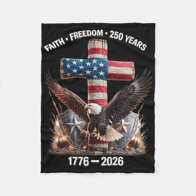 Couverture Polaire Foi Liberté 250 Ans 1776 – 2026  (Devant)