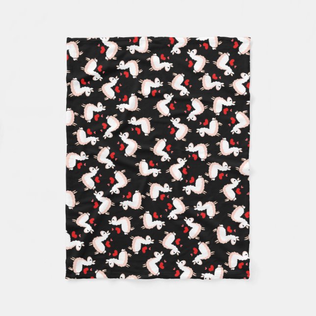 Couverture Polaire Folie de lama (Devant)