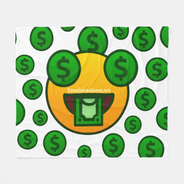 Couverture Polaire Folie des Émojis (Devant (Horizontal))