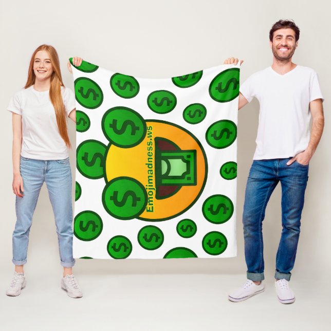 Couverture Polaire Folie des émojis (En situation)