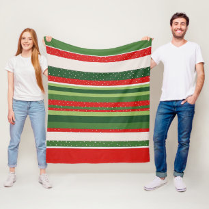 Couverture Polaire Fond à motif rayé vibrant