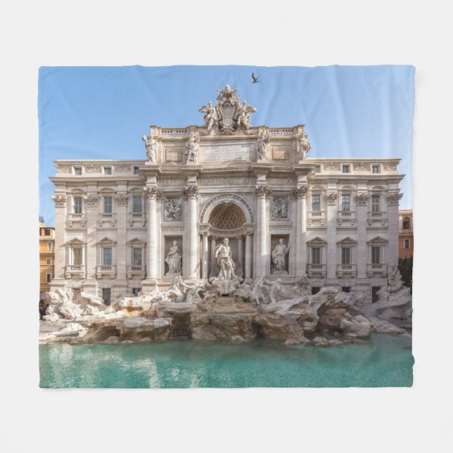 Couverture Polaire Fontaine de Trevi tôt le matin - Rome, Italie (Devant (Horizontal))