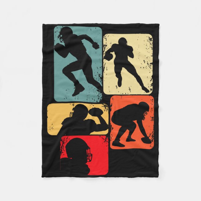 Couverture Polaire Football Américain Football Enfants Garçons Homme  (Devant)