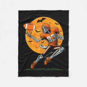 Couverture Polaire Football américain squelette garçons Halloween foo