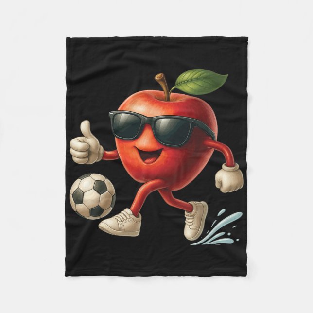 Couverture Polaire Football Apple  (Devant)