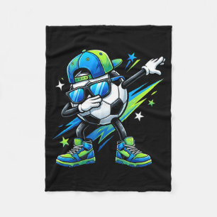 Couverture Polaire Football Dabbing Sports Cool Garçons Filles Jour d